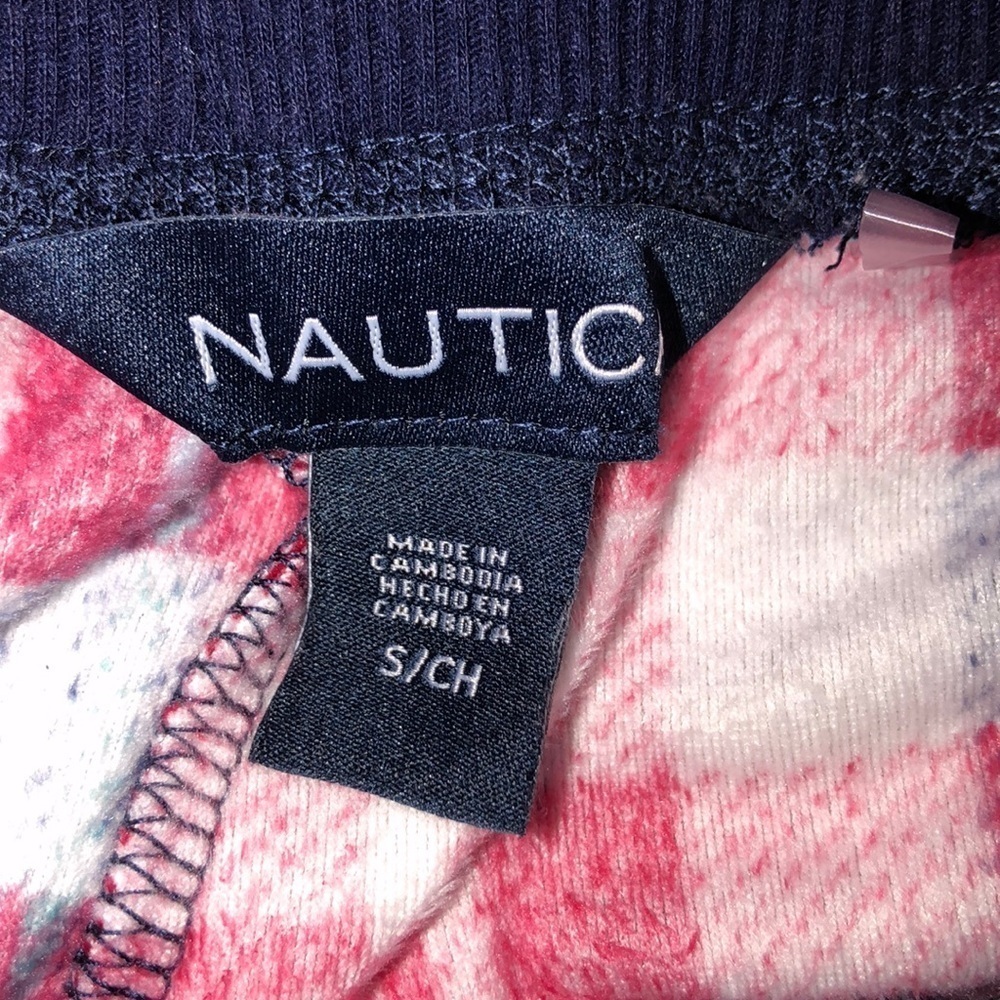 Nautica small red plaid flannel pajama bottoms - Picture 4 of 5